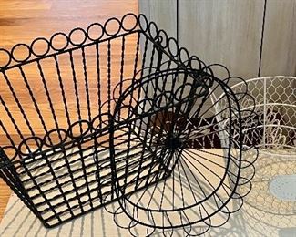 We have a large assortment of wire baskets!