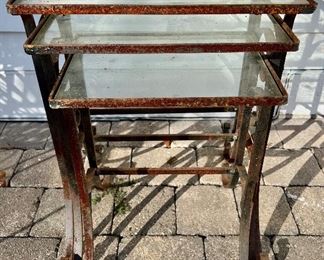 Iron & Glass Nesting Tables