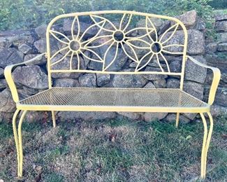 Wrought Iron Bench