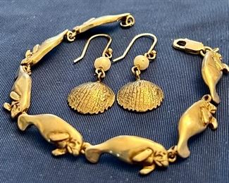 Sterling Silver Earrings & Bracelet