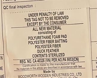 Woodworth Wooden MCM Style Sofa