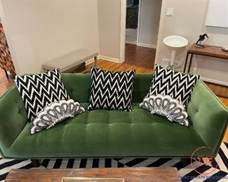 Woodworth Wooden MCM Style Sofa