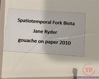 Original Gouache on Paper by JANE RYDER