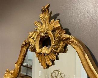 Hollywood Regency Style Gold Gilt Mirror