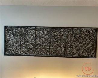 Abstract Metal Wire Wall Art