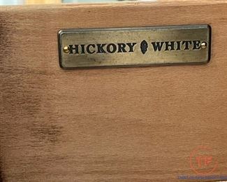 HICKORY & WHITE 9 Drawer Tallboy Dresser and Queen Size Sleigh Bed