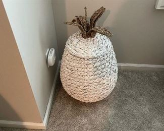 Pineapple Wicker Basket
