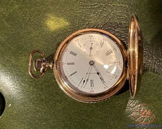 1890 WALTHAM Hunting Pocket Watch