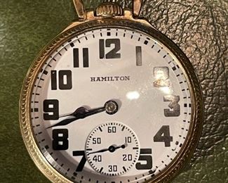1933 HAMILTON 974 Special "Street Railway" Pocket Watch