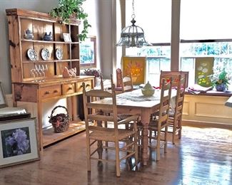 Welsh Dresser + Farmhouse Table & Chairs