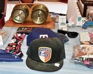 Miniature Perfume Bottles, Vintage Ships Clock, Plus