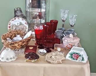 Red Stems, Glassware