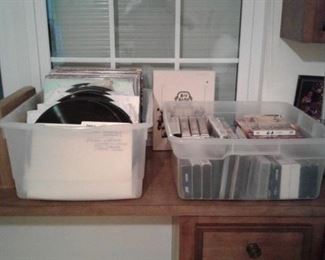 ALBUMS AND VHS TAPES