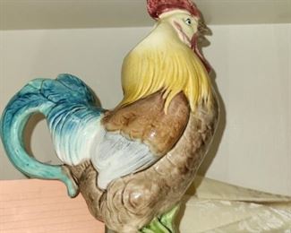 Georges Dreyfus majolica rooster