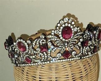 Sterling Silver victorian  tiara