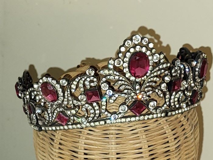 Sterling Silver victorian  tiara