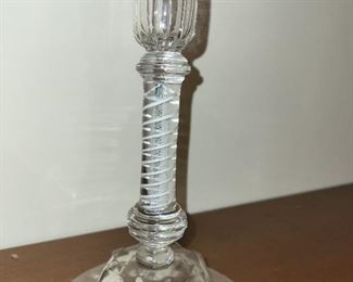 Georgian air twist glass with lattica