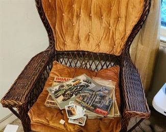 1800s wicker chair