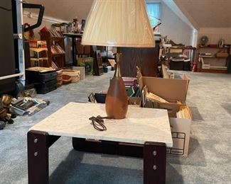 Percival Lafer marble top coffee table 