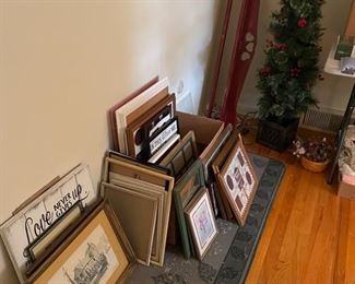 Frames, pictures, etc. 