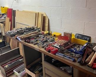 Basement full of tools 