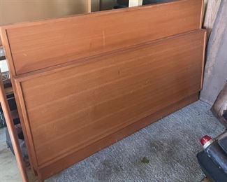 Milo Baughman for Drexel full size bed frame 