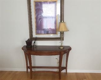 Half moon side table