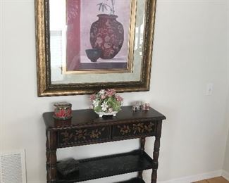 Side table with two shelves