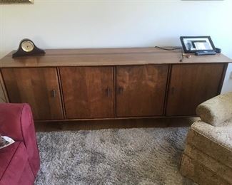 Vintage MCM former stereo cabinet. 
Walnut. 
