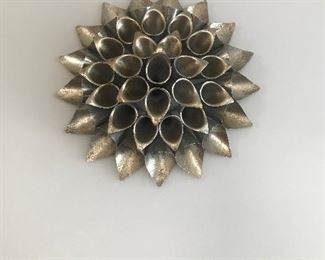 Unique gilded wall sculpture