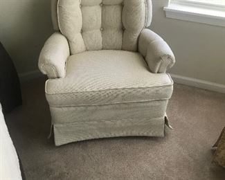 Smaller tufted arm chair