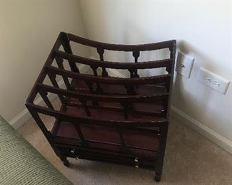 Large wood magazine rack