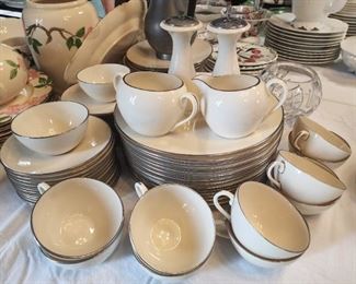 Lenox platinum rimmed china