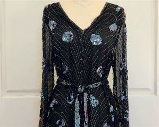 Vintage silk beaded dress