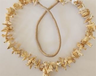 Vintage Zuni fetish necklace