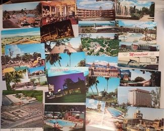 Sampling of vintage travel postcards