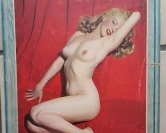 Vintage garage calendar Marilyn Monroe