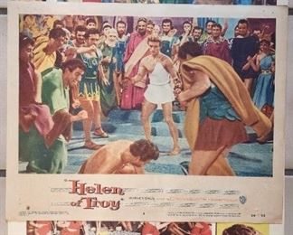 Vintage movie theater poster inserts - Robin Hood, Serpent of the Nile, Helen of Troy