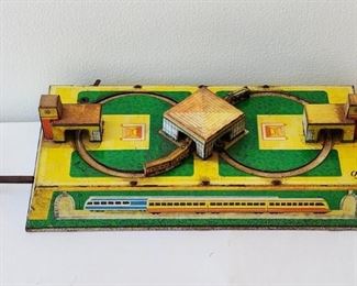 Vintage wind up train toy