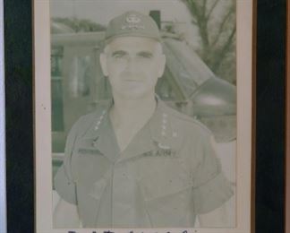 Signed photograph of General Wm Westmoreland
