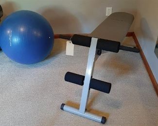 Sit-Ups Bench, Exercise Ball
