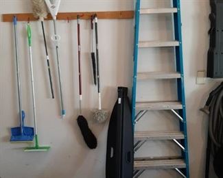Large Ladder, 2 Mercedes Benz Cargo Lids, Misc.