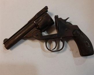 Iver Johnson 1898 38 Cal.  Gun will not be left on premises on off hours.