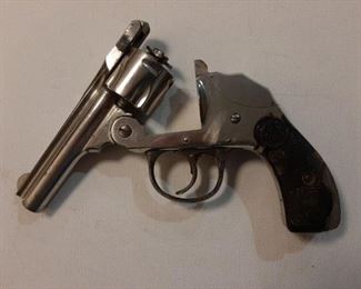 Iver Johnson 32 Cal Hammerless 1893.  Gun will not be left on premises on off hours.