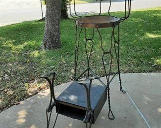 Antique Shoe Shine Chair Stand