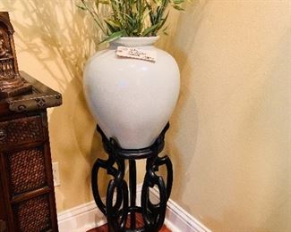 Large Vase on Asian Stand