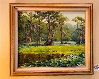 Painting of Caddo Lake