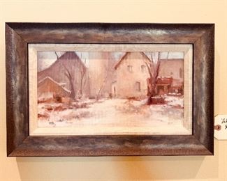 Oil on Canvas "Winter Scene"