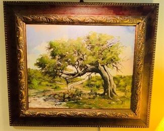 Beautiful Texas Landscape Oil on Canvas