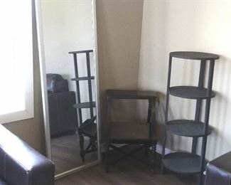 A Mirror A Table A Shelf